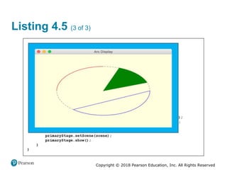 Copyright © 2018 Pearson Education, Inc. All Rights Reserved
Listing 4.5 (3 of 3)
 