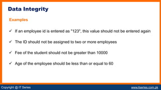 chapter no 4 data integrity and normalization | PPTX