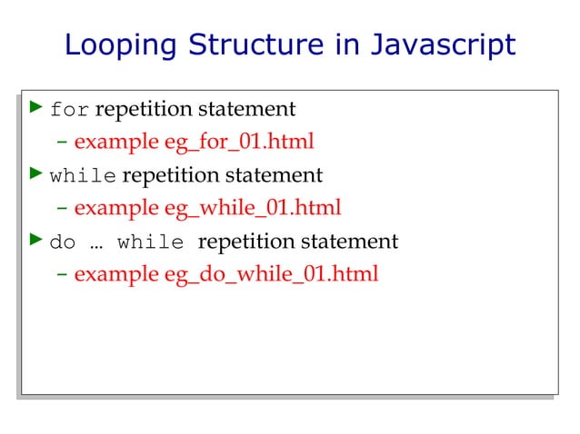 Javascript - Getting Good with Loop and Array | PPT