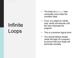 Java Chapter 05 - Conditions & Loops: part 5 | PPT