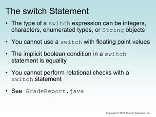 Chapter 6 - More conditionals and loops | PPTX