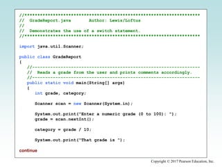Chapter 6 - More conditionals and loops | PPTX