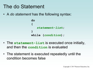 Chapter 6 - More conditionals and loops | PPTX