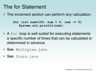 Chapter 6 - More conditionals and loops | PPTX