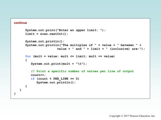 Chapter 6 - More conditionals and loops | PPTX