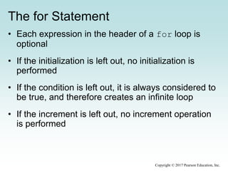 Chapter 6 - More conditionals and loops | PPTX