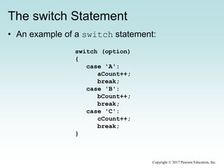Chapter 6 - More conditionals and loops | PPTX
