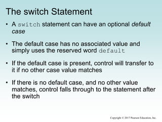 Chapter 6 - More conditionals and loops | PPTX