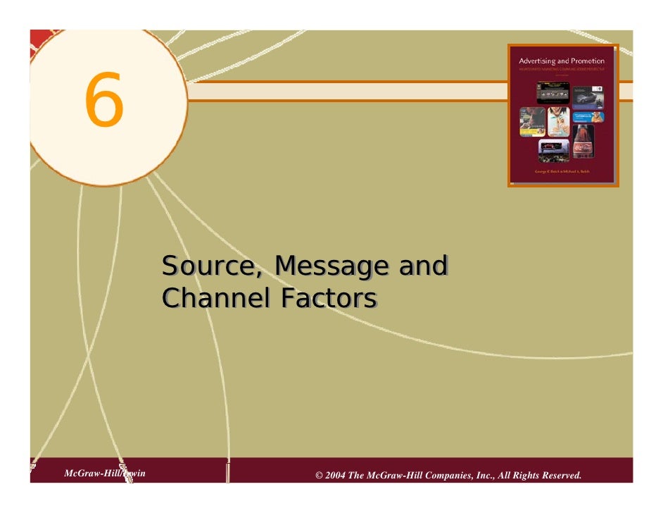 Chap06 Source Message And Channel Factors