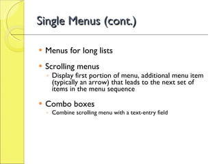 Single Menu Box Chap07 | PPT