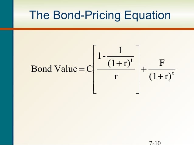 bond price formula under fontanacountryinn com bond pricing formula