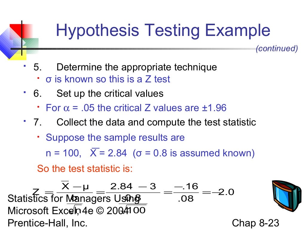 an example of hypothesis in math