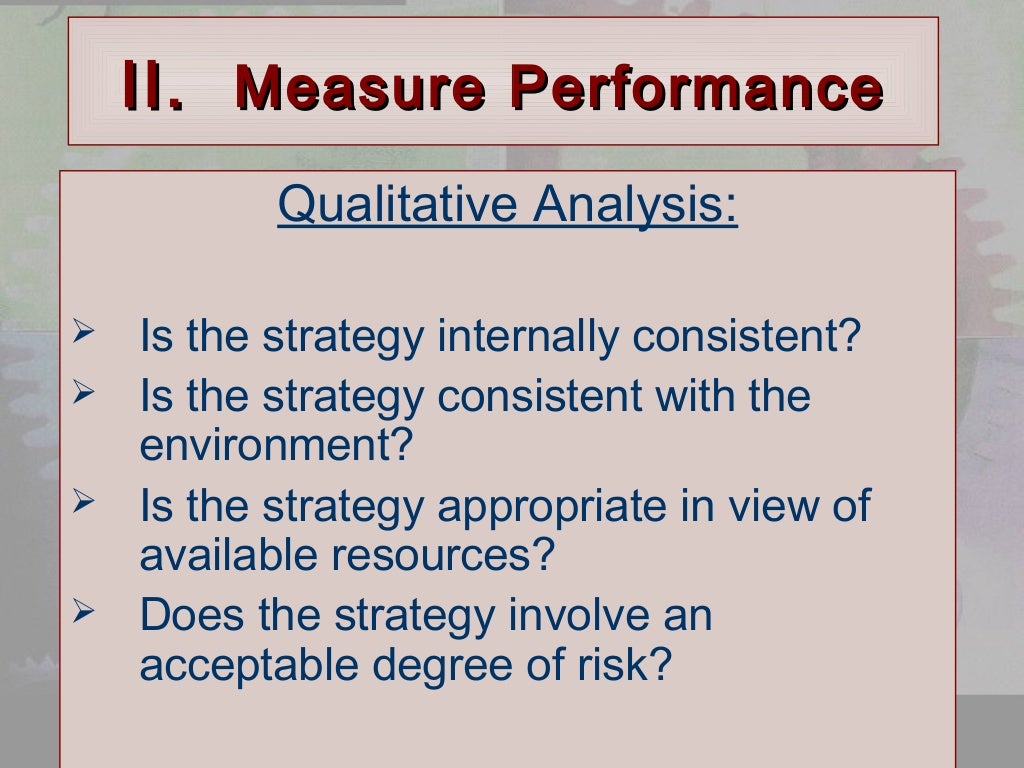 Strategy Review Evaluation And Control