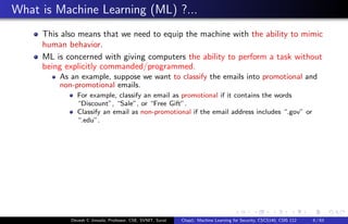 Ml Sharp Example Chap0#Introduction_Overview-1 ML FOR Security | PDF