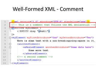 Well-Formed XML - Comment
 