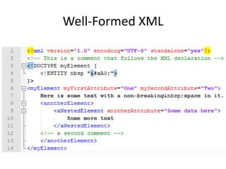 Well-Formed XML
 