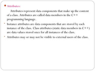 Overview of Object-Oriented Concepts Characteristics by vikas jagtap | PPT