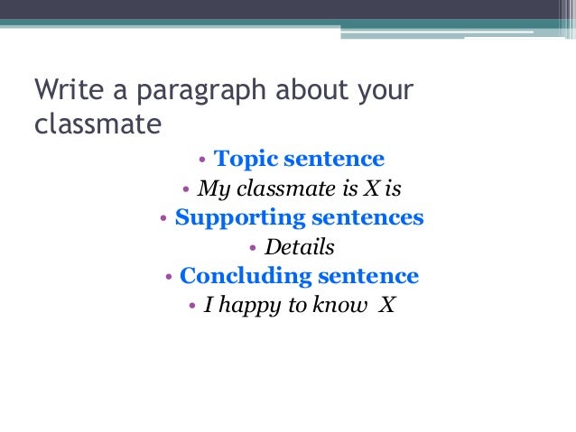 paragraph organization