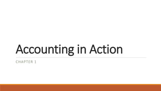 Accounting in Action
CHAPTER 1
 