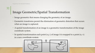 solution: geometric transformations of images opencv... CV_1 Introduction of Computer Vision and its Application | PDF