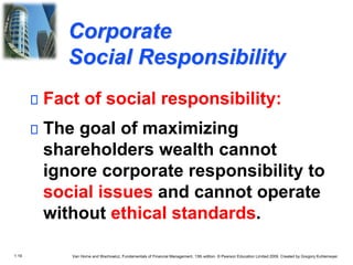 Comprehensive Overview of Financial Management Principles and Corporate ...