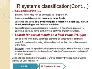 Ird Classification Chap 1 general introduction of information retrieval | PPTX