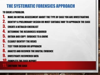 Chap 1 general introduction to computer forensics | PPT