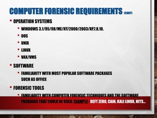 Unix Forensics Chap 1 general introduction to computer forensics | PPT