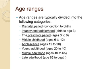 Chap 1 life span development | PPTX