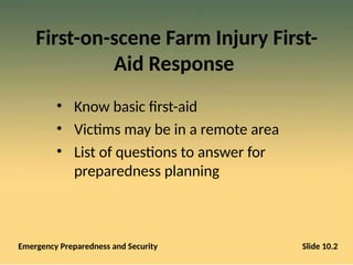 Health Safety Management & Response management team talk | PPT