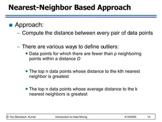 Nearest Individual Method Chap10 Anomaly Detection | PPT