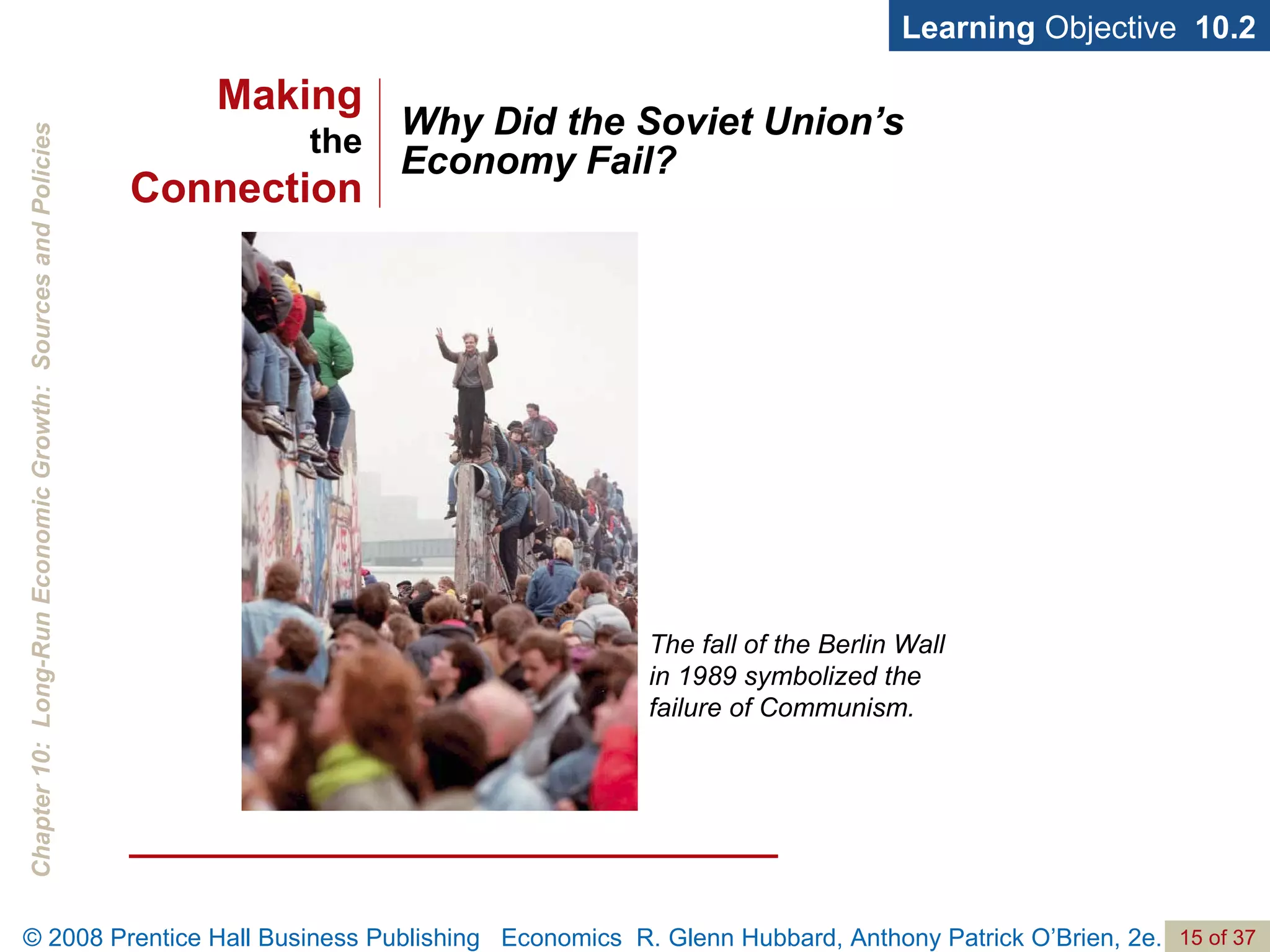 Why Did the Soviet Union’s Economy Fail? Learning  Objective  10.2 The fall of the Berlin Wall in 1989 symbolized the failure of Communism. Making the Connection 