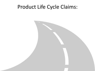 Product Life Cycle Claims:
 