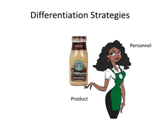 Differentiation Strategies

                             Personnel




          Product
 