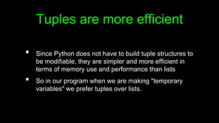Python programming Sequence Datatypes -Tuples | PPT