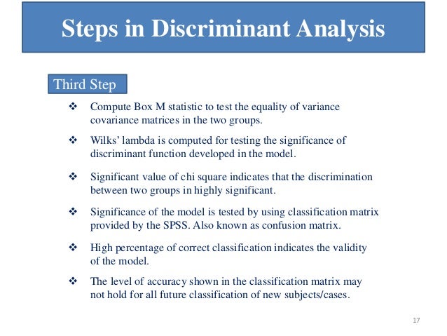 Discriminant Analysis In Sports