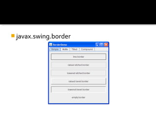 javax.swing.border
 