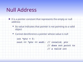 Pointer and dynamic objects mechanisam in | PPT