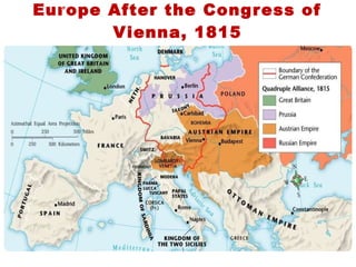 Europe After the Congress of Vienna, 1815 5 