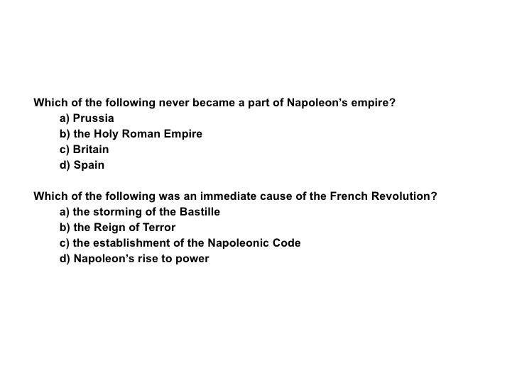 Chap Fr Rev Napoleons Power In Europe Examples Of High School Essays also Biology Assignment Help Example Of A Thesis Statement For An Essay