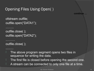 working file handling in cpp overview | PPT