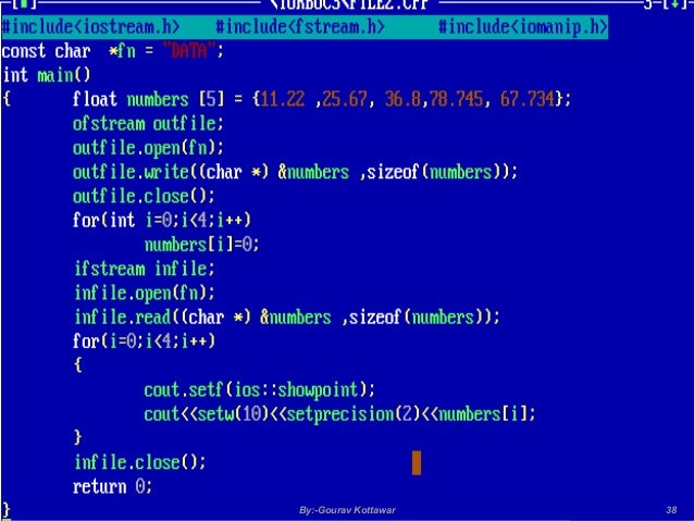 working file handling in cpp overview