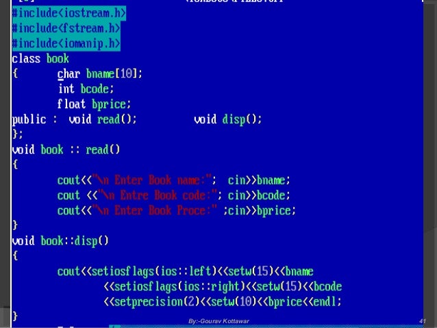 working file handling in cpp overview