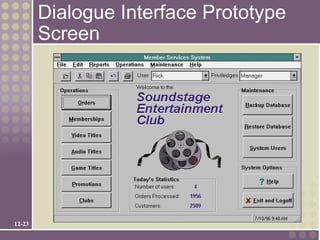 Dialogue Interface Prototype
        Screen




12-23
 