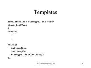 chapter for data structure for computer science and engineering | PPT