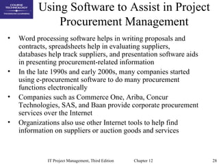 Chap12 project procurement management | PPT