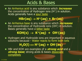 Chap 12 Acids and Bases (3) defintions s | PPT