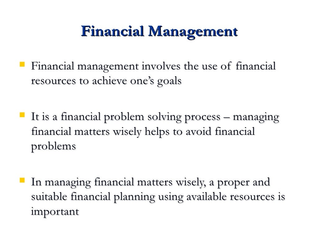 Introduction to Household Financial Management