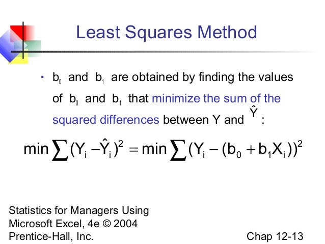 simple linear regression equation b0