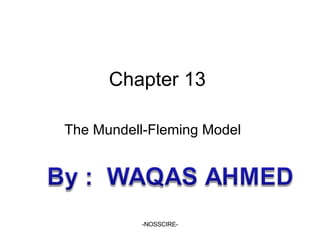 Chapter 13 The Mundell-Fleming Model  -NOSSCIRE- 
